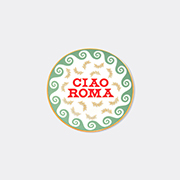 Bitossi Home 'ciao Roma' Plate, Red, Green And Gold -  Tableware Multicolour Uni