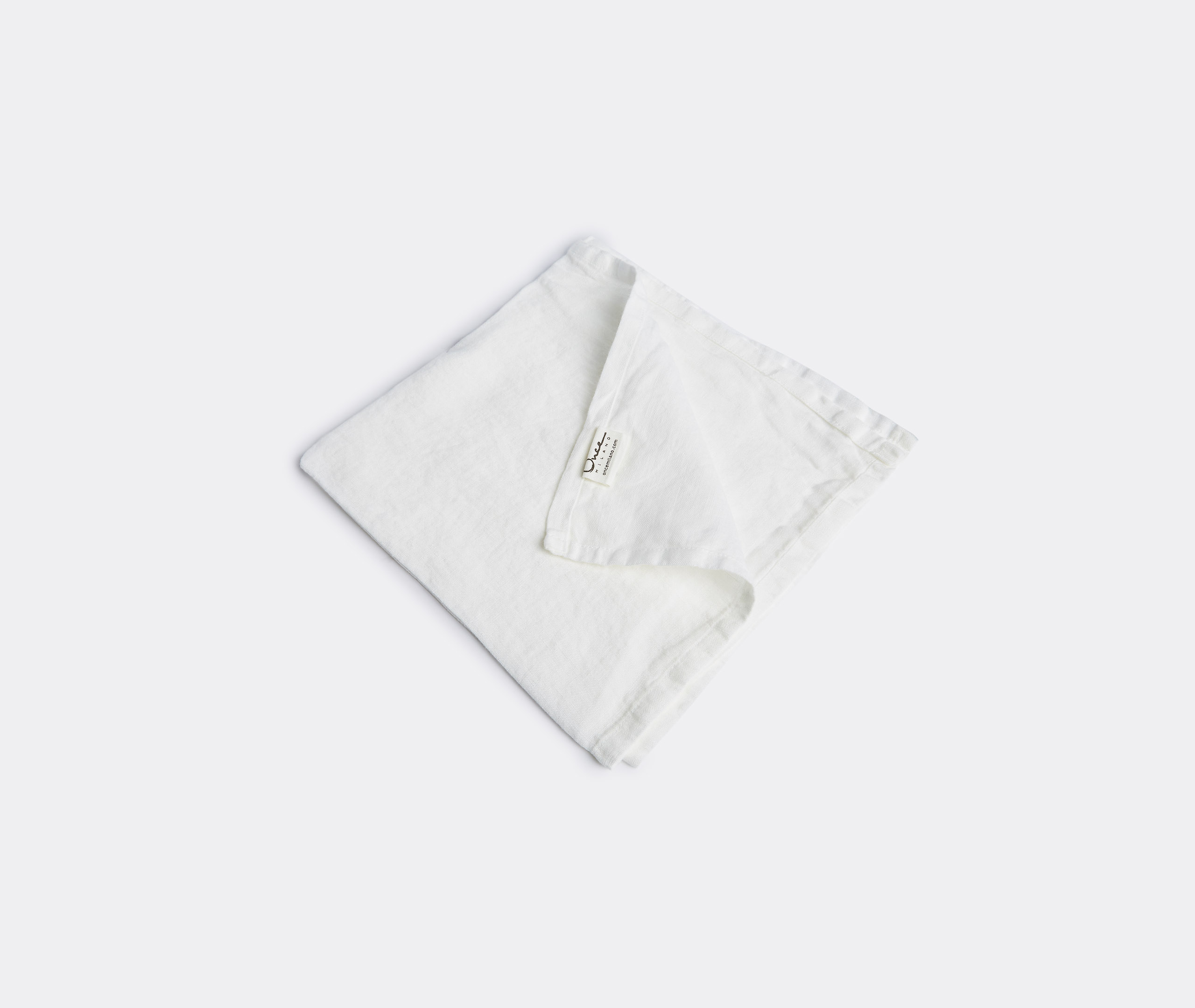 Once Milano Table Linens White Uni In White