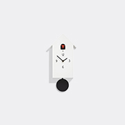 Domeniconi 'zuba' Cuckoo Clock, Black -  Mirrors And Clocks White Uni
