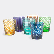 POLSPOTTEN 'cuttings' Tumbler, Set Of Six -  Glassware Multicolor Uni