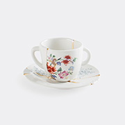 Seletti 'kintsugi' Coffee Cup And Saucer -  Tea And Coffee White/multicolor Uni