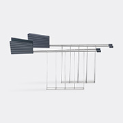 Alessi 'plissé' Toaster Racks, Grey -  Kitchen And Tools Grey 1