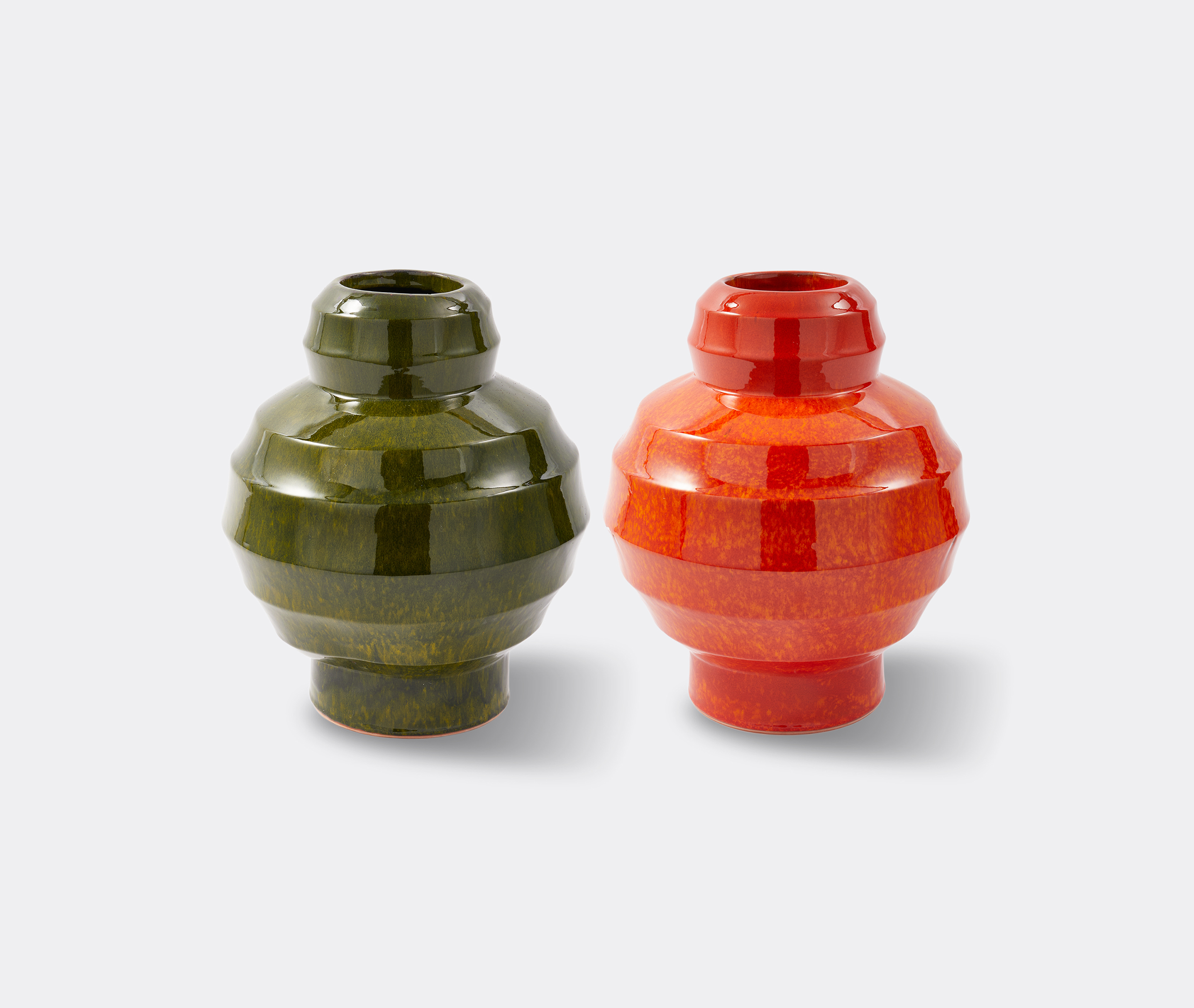 Polspotten Tiered Ceramic Vase In Multi