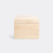 Zanat 'branco' Box, Small, Beige -  Organising Maple White Oil Uni