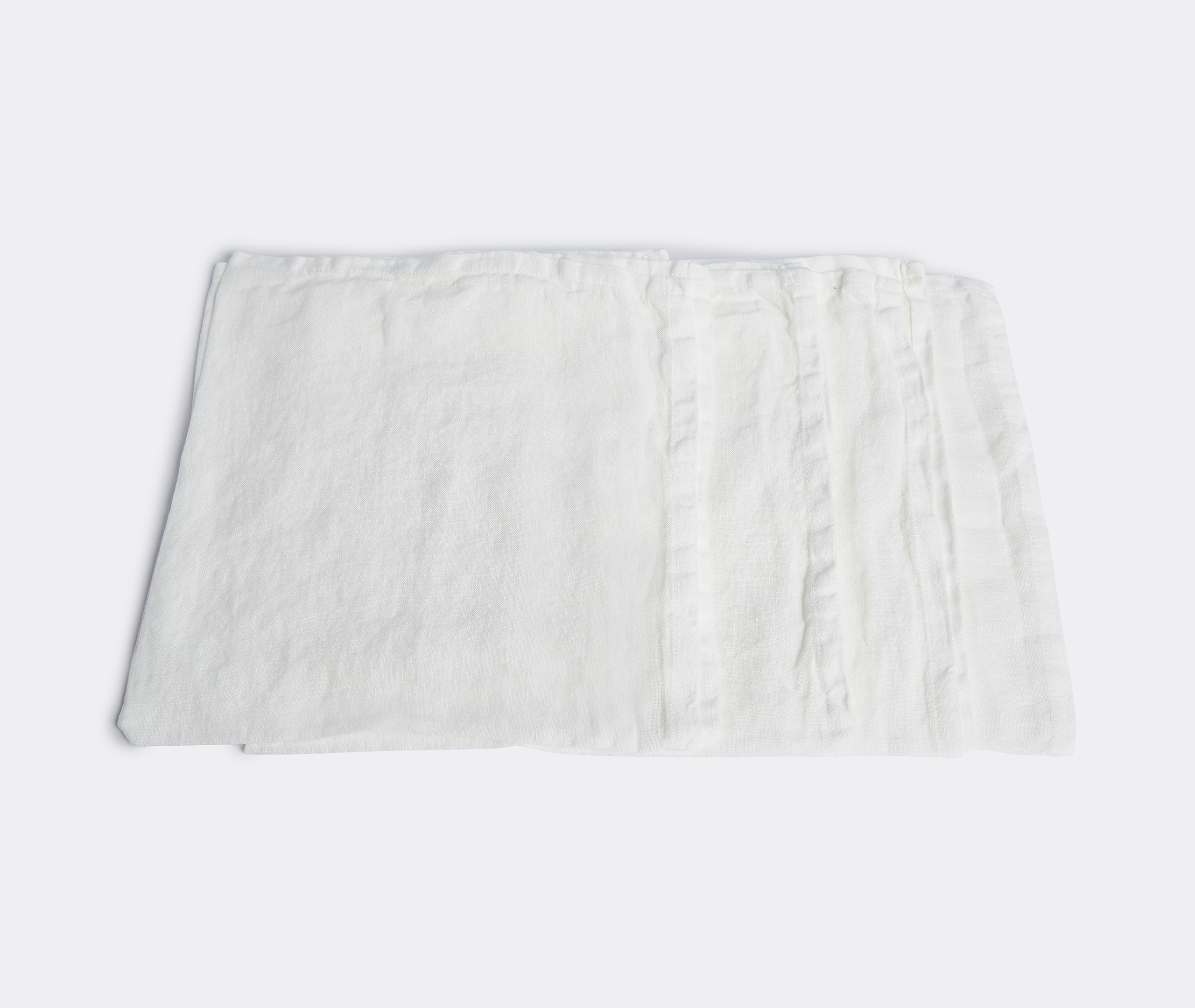 Once Milano Table Linens White Uni In White