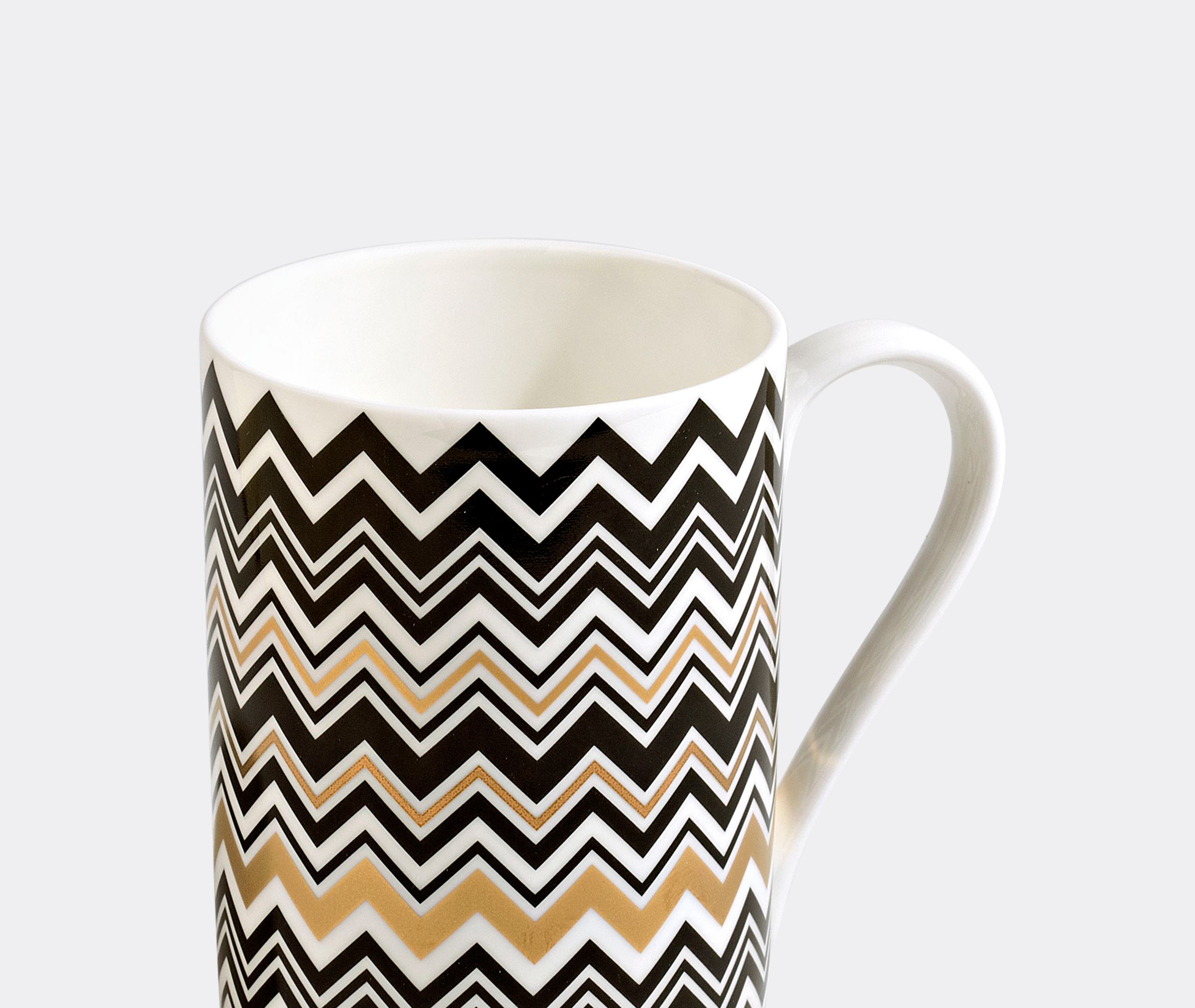 Missoni Zigzag-print Porcelain Mug (7,5cm) In Multicolour