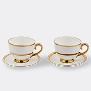 POLSPOTTEN 'golden Finds' Teacup, Set Of Two, White -  Tea And Coffee White Uni
