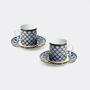 La DoubleJ 'odysseus Imperio' Espresso Cup And Saucer, Set Of Two, Midnight Blue -  Tea And Coffee Multicolor Uni