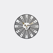Fornasetti 'sole Raggiante' Wall Clock -  Mirrors And Clocks Black/white Uni