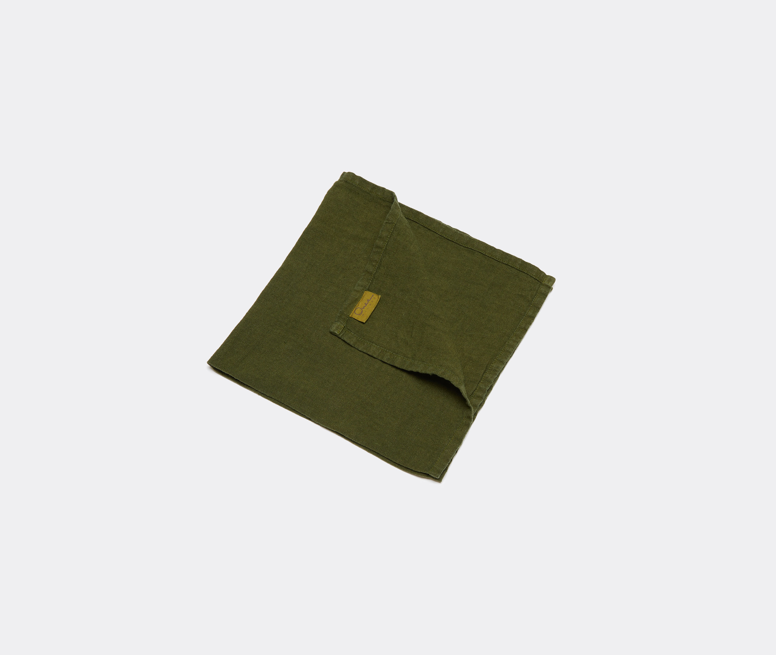 Once Milano Table Linens Green Uni In Green