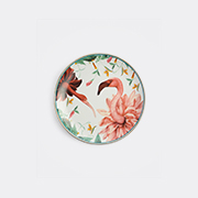 La DoubleJ 'birdbloom' Decorative Plate, Ivory -  Decorative Objects Multicolor Uni