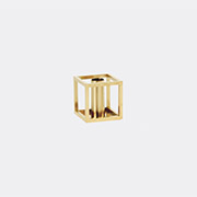 Audo Copenhagen 'kubus 1' Candleholder, Gold Plated -  Candlelight And Scents Gold Uni