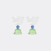 &k Amsterdam 'tulip' Glass, Set Of Two, Green -  Glassware Multicolor Uni
