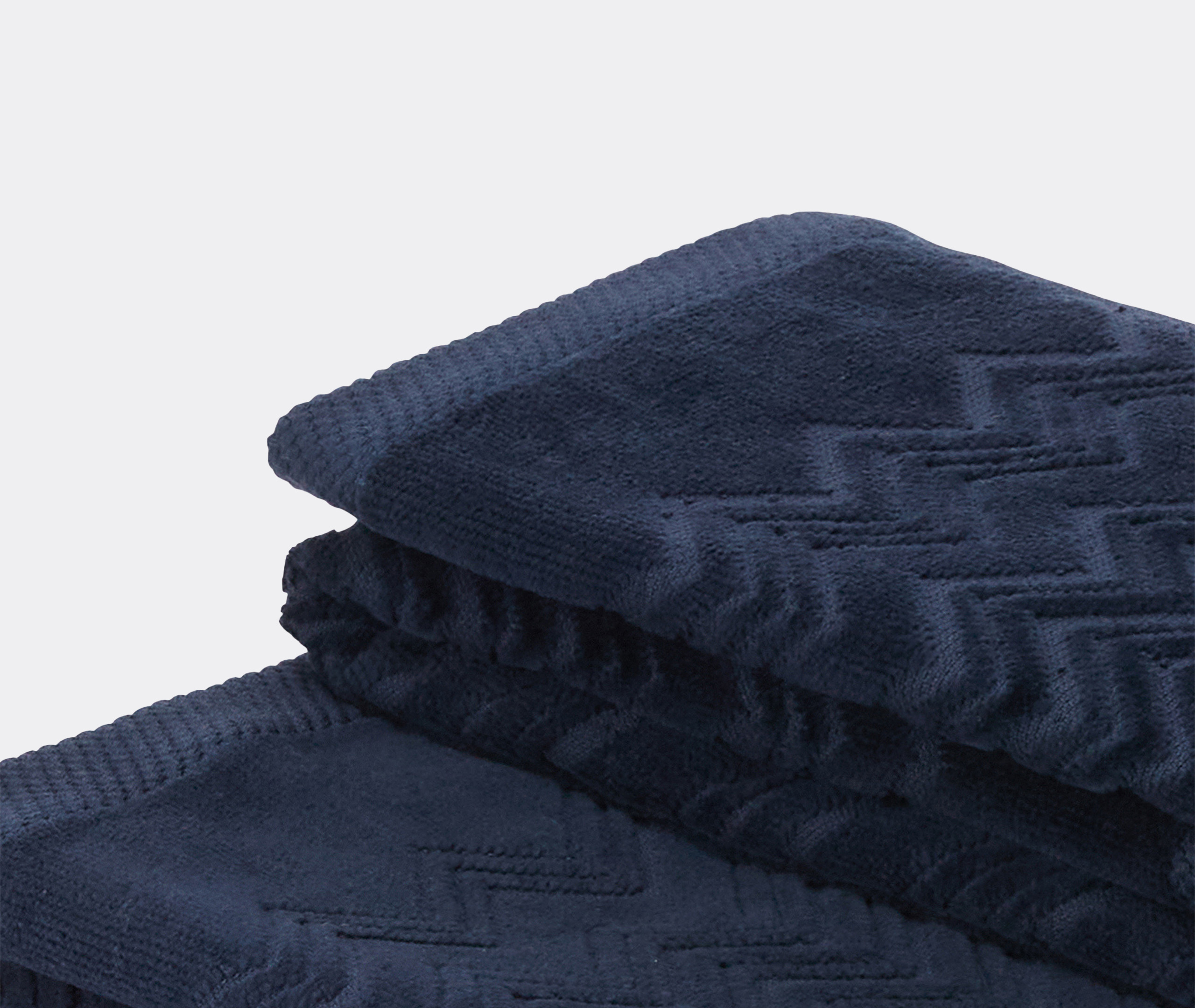 Missoni Set Of Two Chalk Towels In Blue