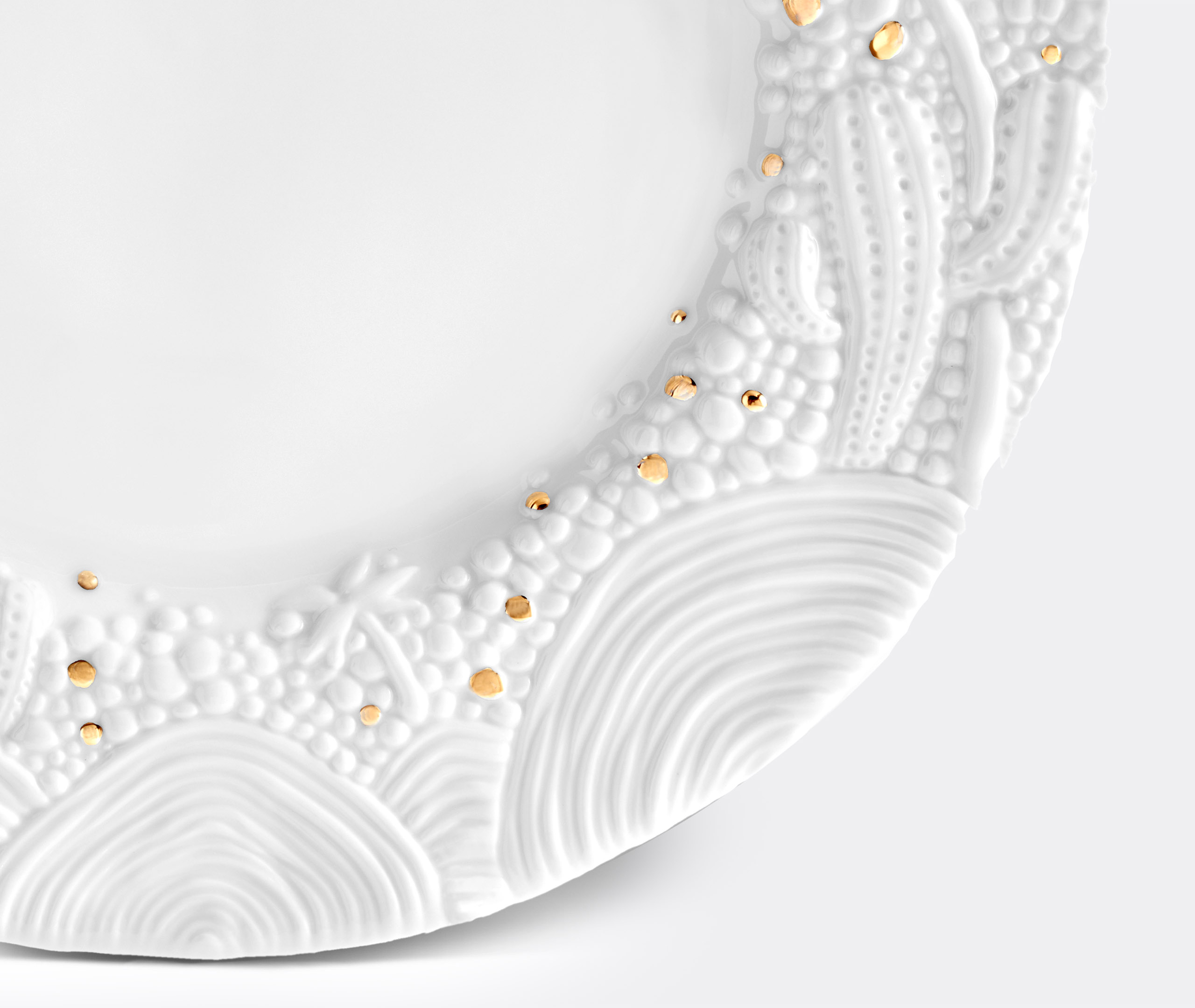 L'objet Tableware White & Gold Uni In White & Gold