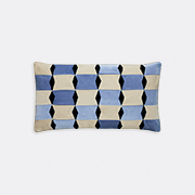 Christina Lundsteen 'florence' Cushion, Lilac, Dusty White And New Petrol -   Multicolour Uni