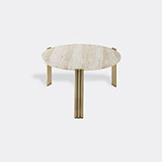 AYTM 'tribus' Coffee Table, Travertine And Gold -  Tables And Consoles Light Sand And Gold Uni