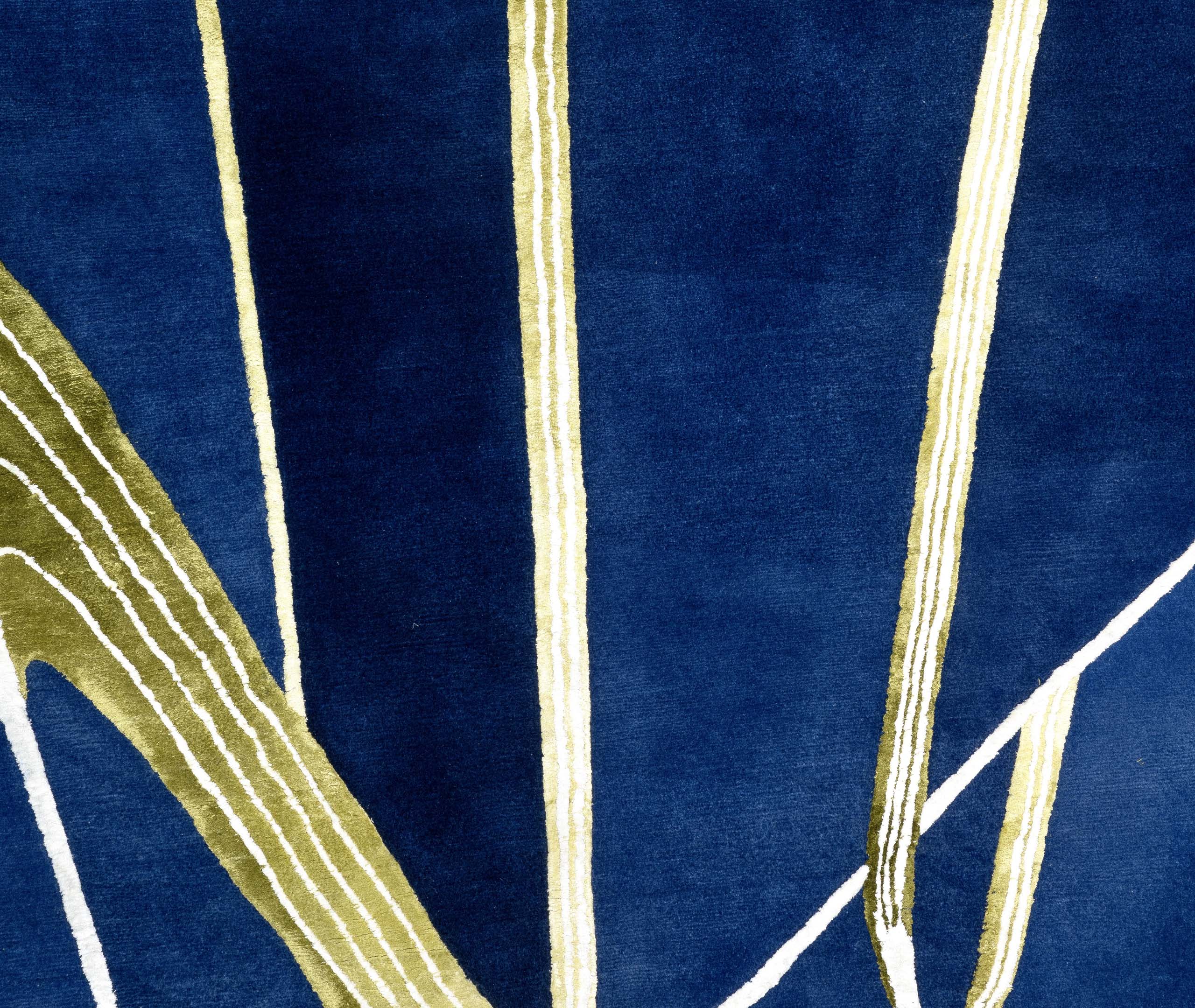 Illulian Rugs Blue Uni In Blue