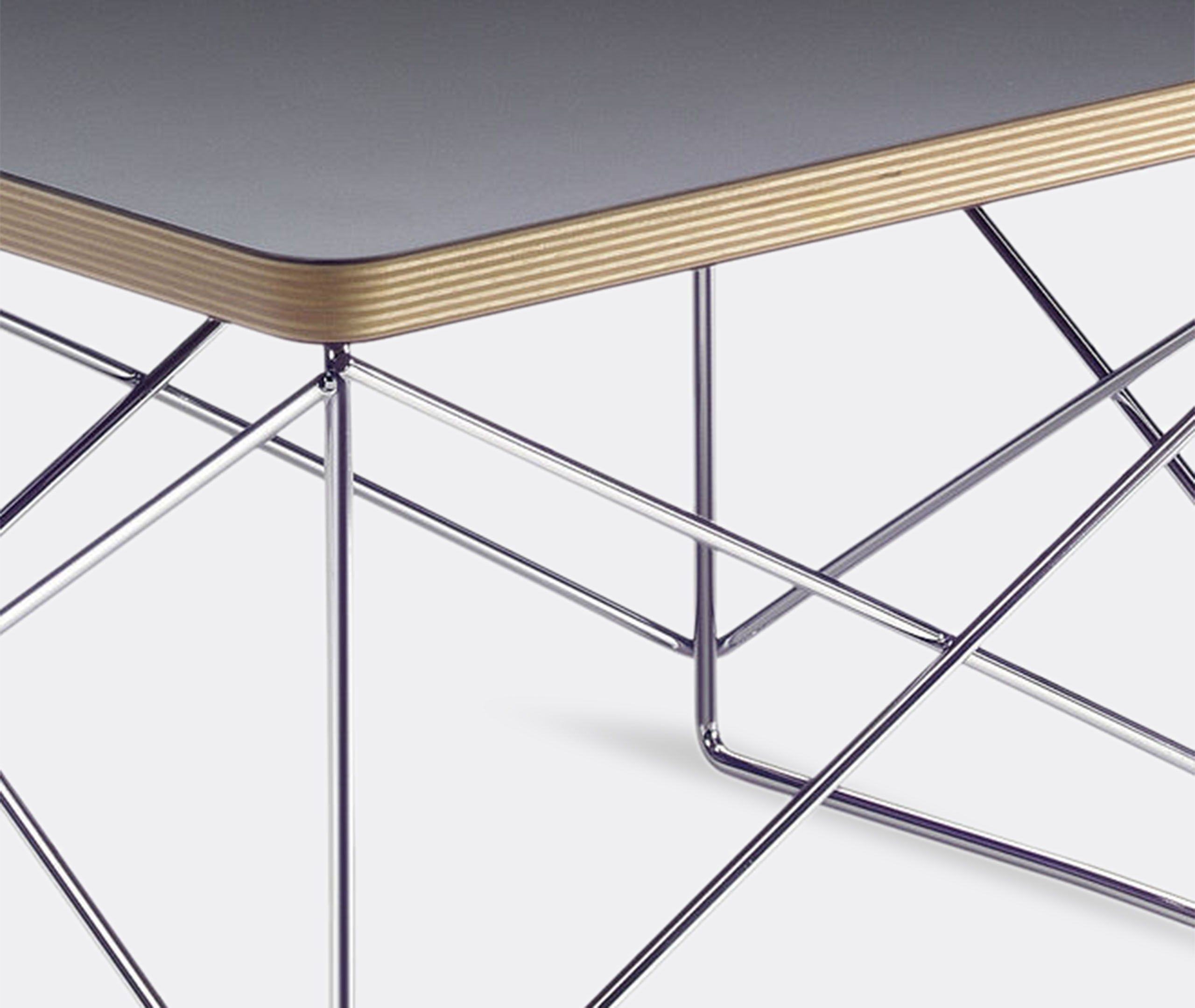 Vitra Small Black Occasional Ltr Table In Black
