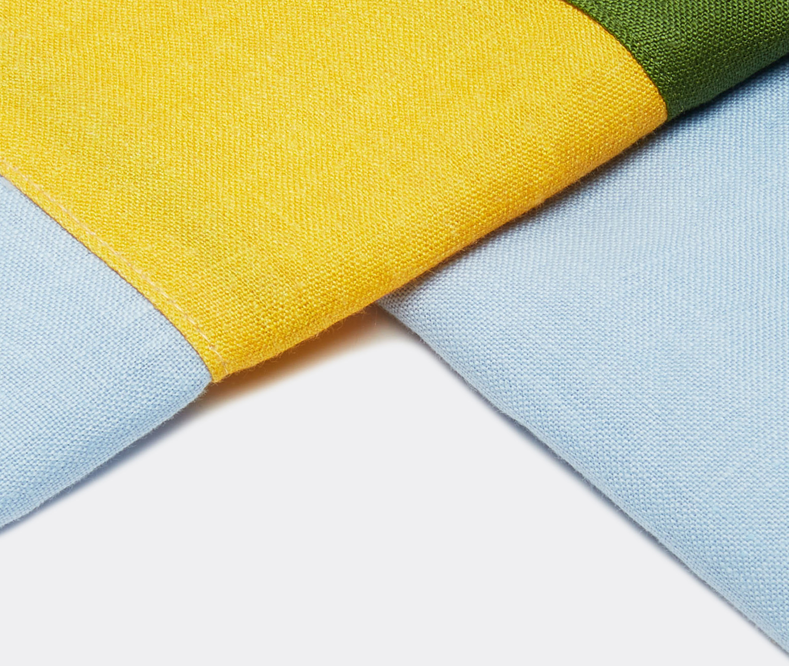 La Doublej Table Linens Blue Uni In Blue