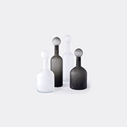 POLSPOTTEN 'bubbles & Bottles' Set Of Four, Black And White -  Decorative Objects Black Uni
