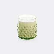 KLIMCHI 'hobnail' Candle, Vanilla Fig, Olive Green -  Candlelight And Scents Olive Uni