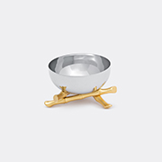 L'Objet 'bambou' Bowl, Small -  Serving And Trays Gold, Platinum Uni