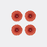 Bordallo Pinheiro 'maria Flor' Dessert Plate, Set Of Four, Orange -  Tableware Multicolor Uni