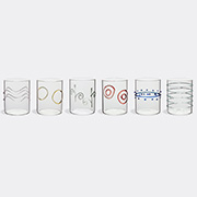 Ichendorf Milano 'deco' Water Glass, Set Of Six -  Glassware Transparent, Multicolor Uni