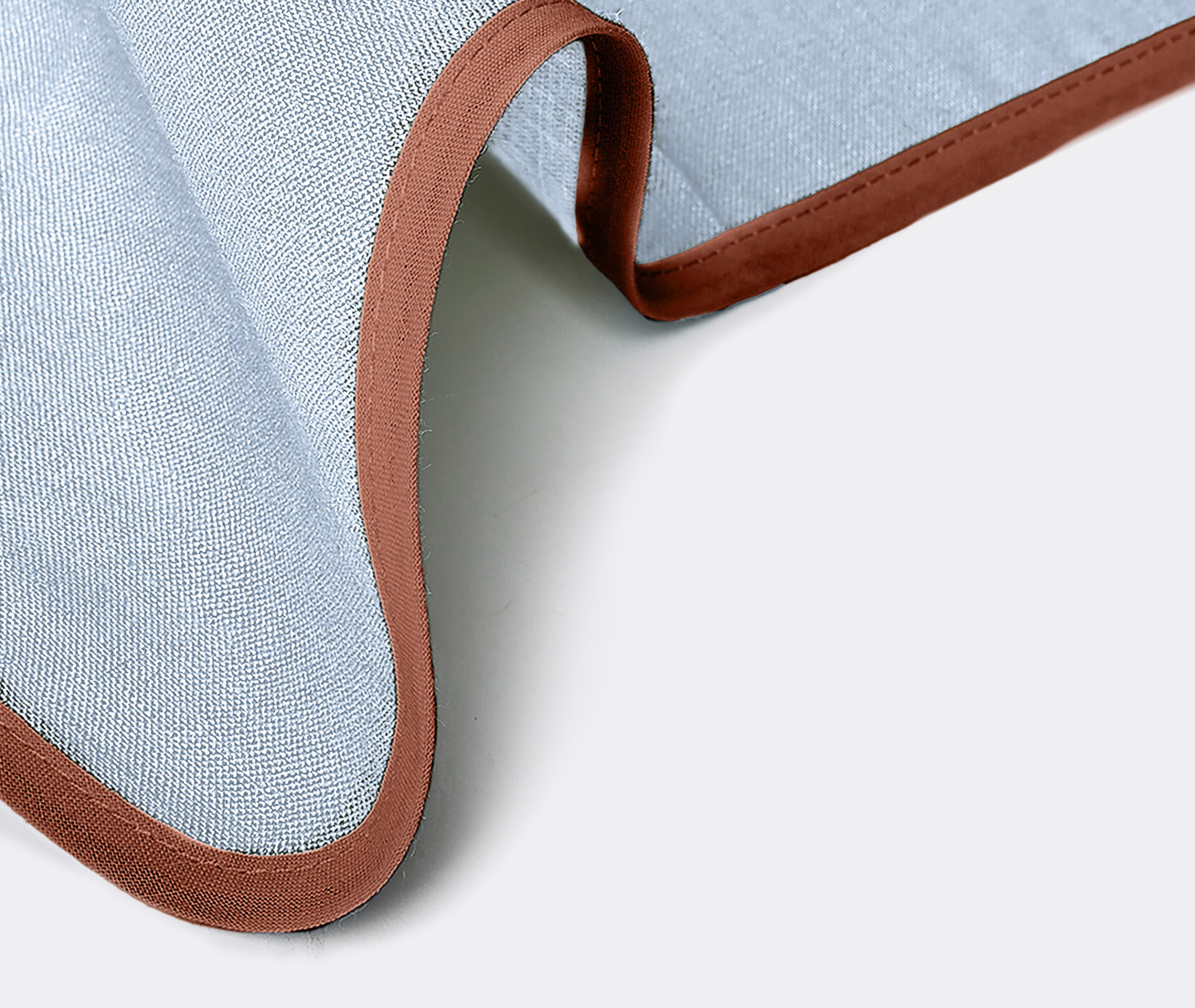 La Doublej Table Linens Blue Uni In Blue