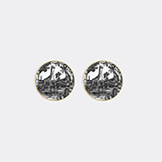 Simone Guidarelli Home 'sunset Safari' Coaster, Set Of Two, Black And White -  Barware Multicolour Uni