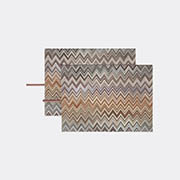 Missoni 'andorra' Placemat, Set Of Two, Black -  Table Linens Black Multicolor Uni