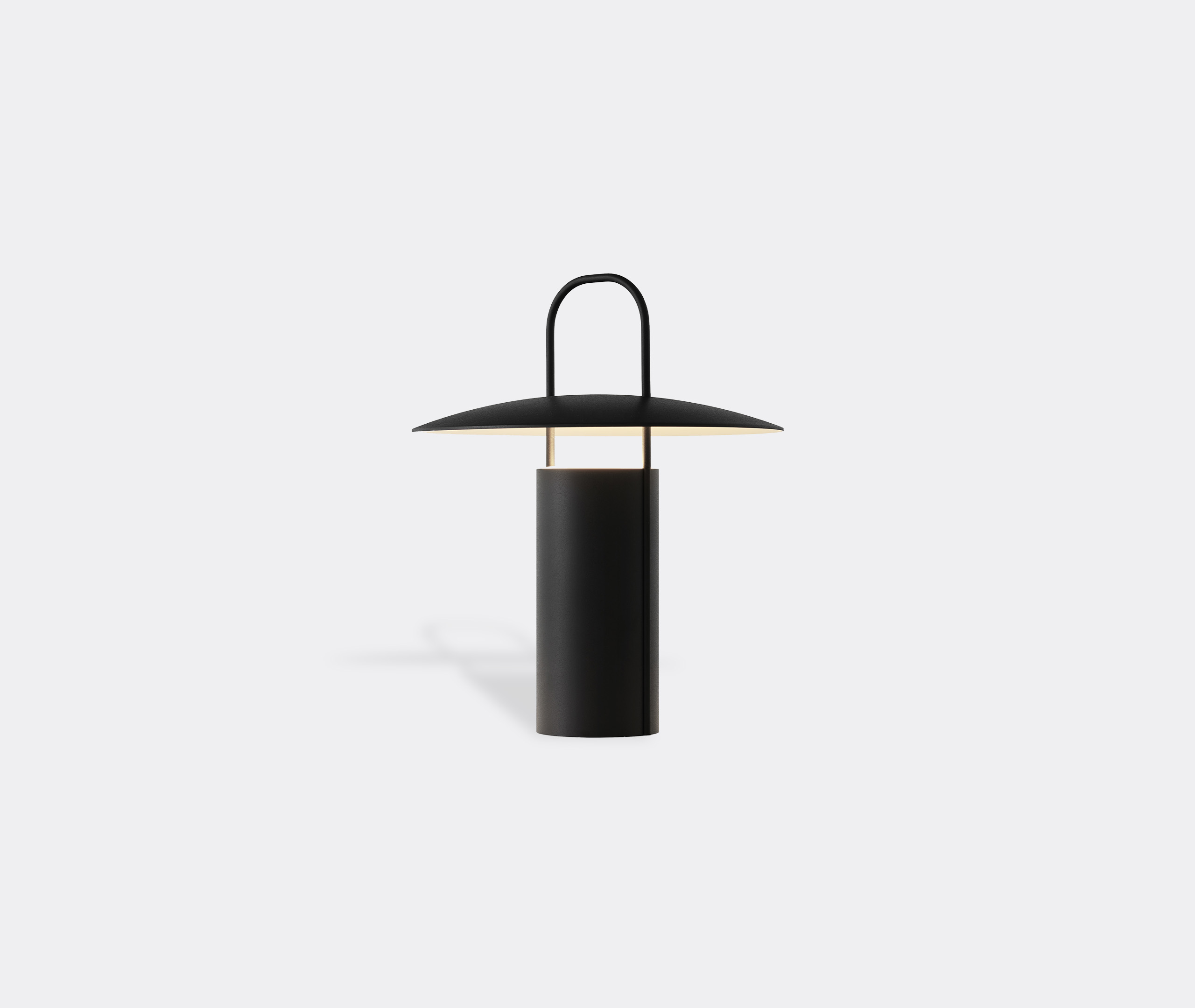 Menu Ray Portable Table Lamp In Black