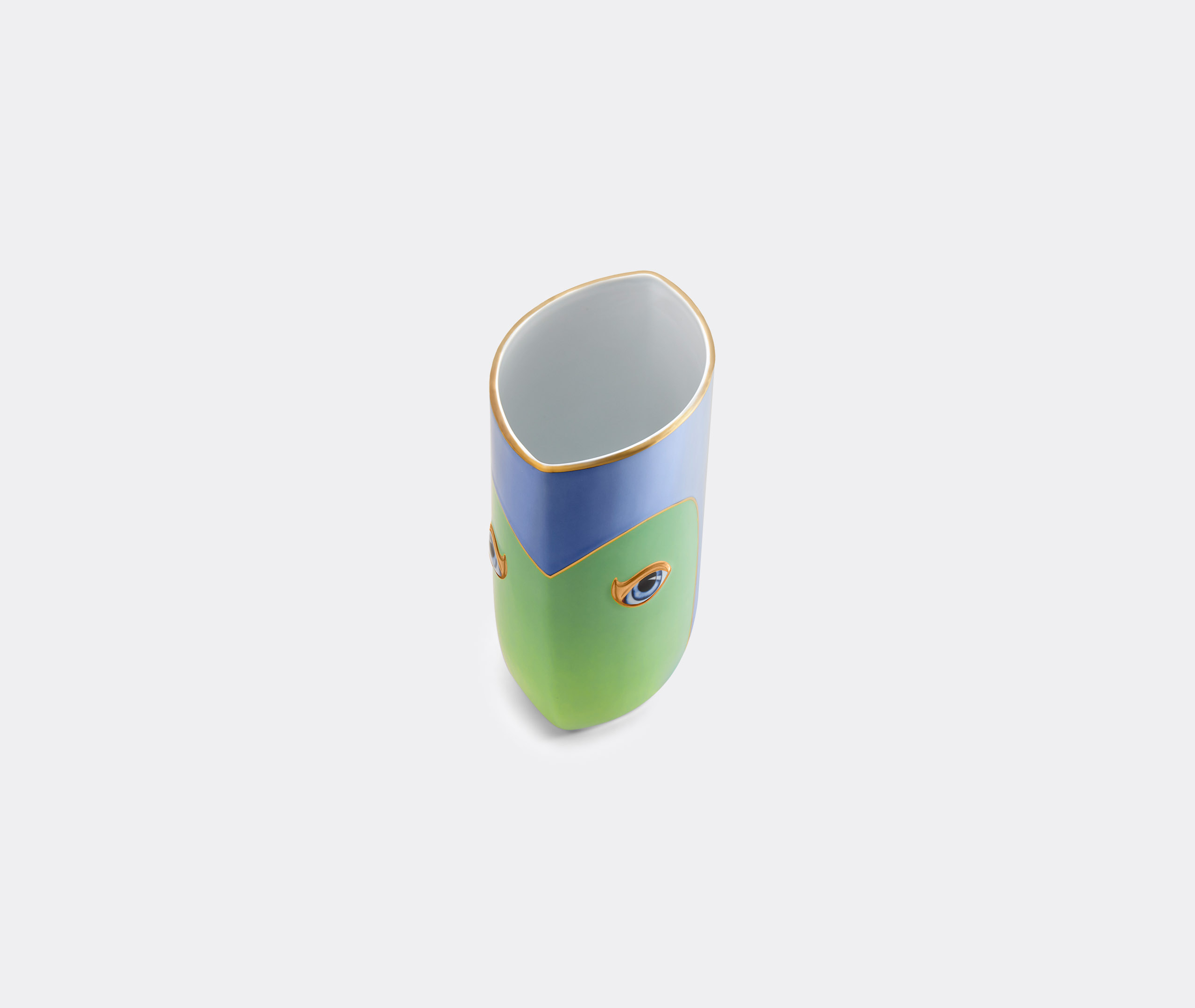 L'objet Lito Vase, Green Blue In Blue And Green
