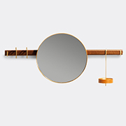 Poltrona Frau 'ren' Wall Mirror -  Mirrors And Clocks Light Brown Uni