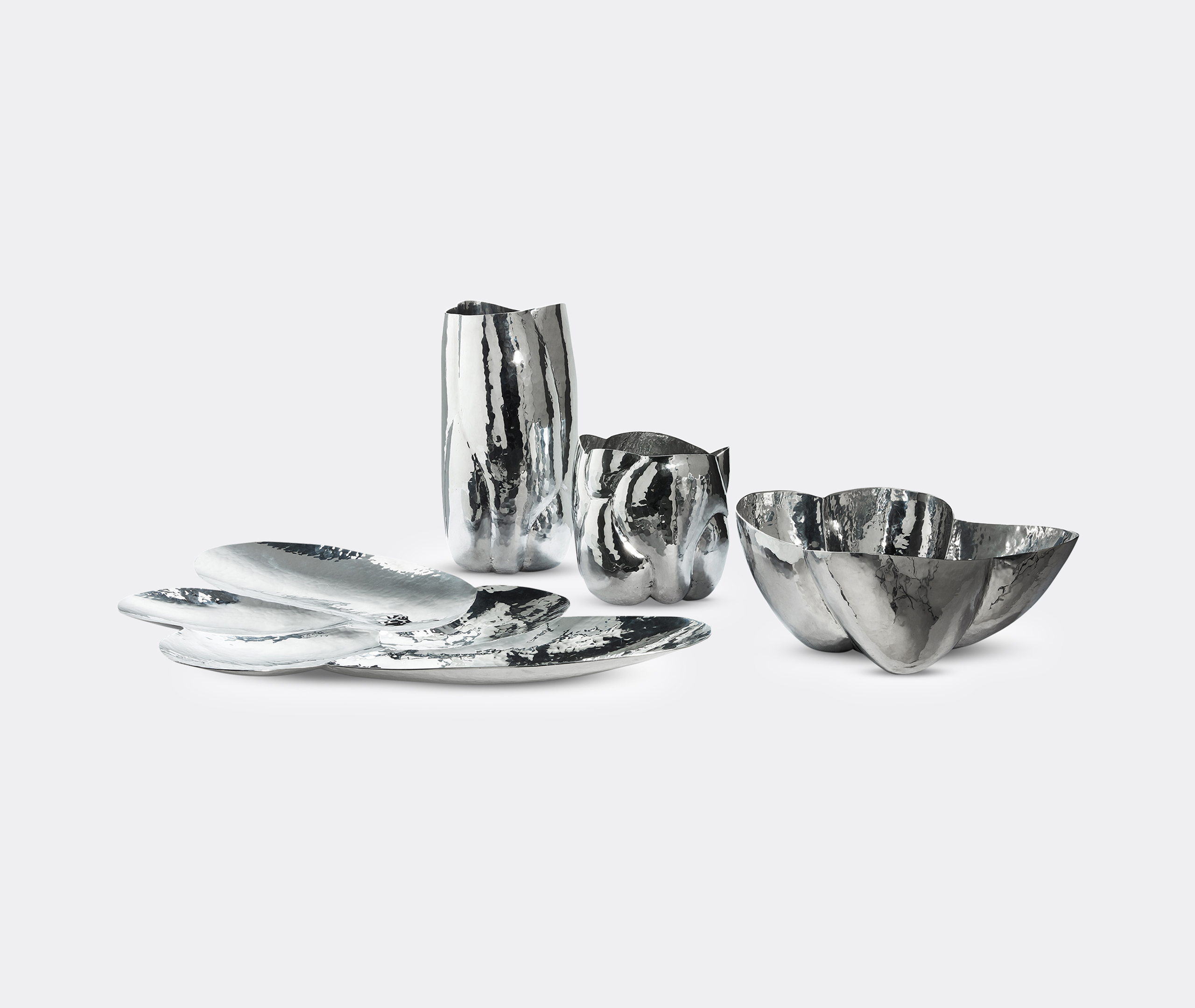 Tom Dixon Cloud Short Vessel In Silver