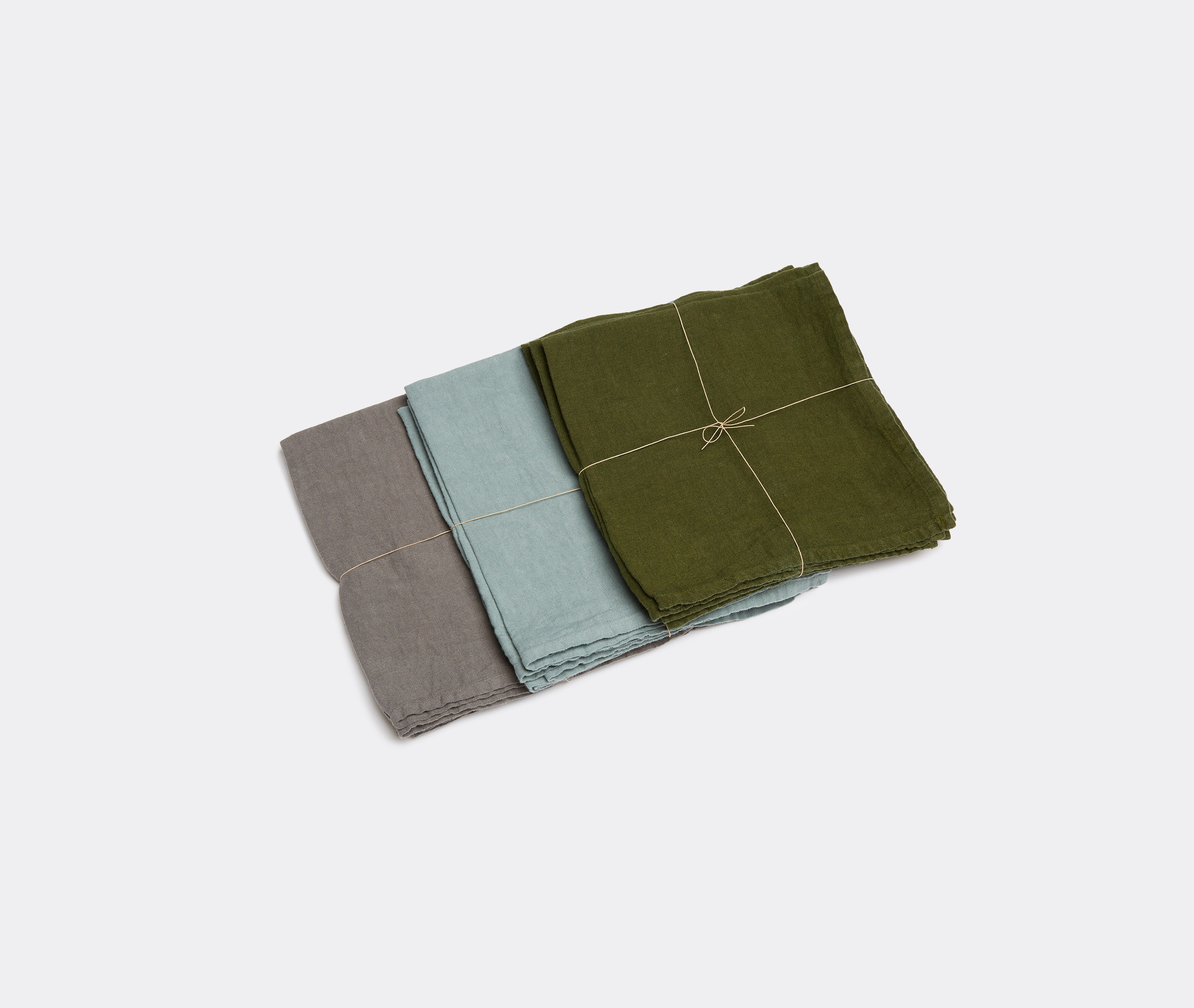 Once Milano Table Linens Green Uni In Green
