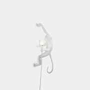 Seletti 'monkey' Lamp Hanging, Right, Us Plug -  Lighting White Uni