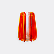 VESTA 'iride' Vase, Large, Red -  Vases Orange Uni