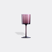 NasonMoretti 'gigolo' Water Glass, Striped Violet -  Glassware Purple Uni